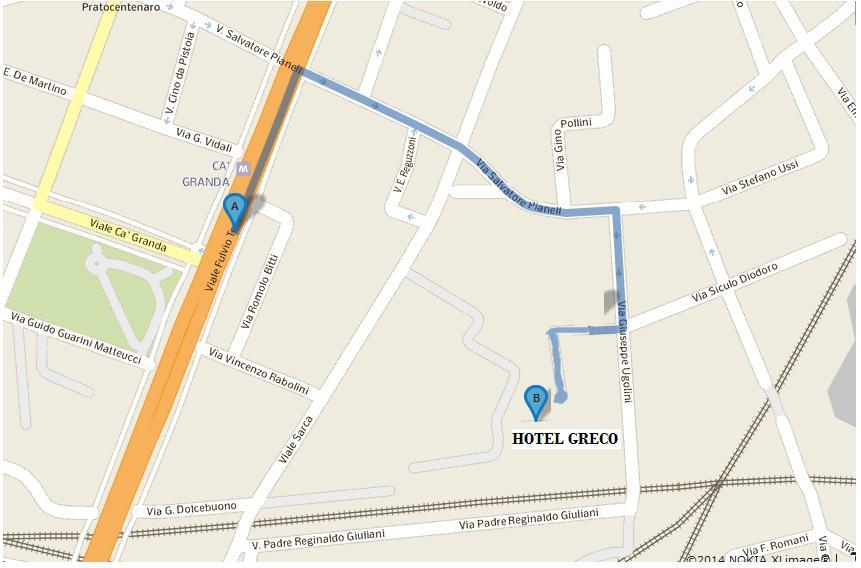 Hotel Greco Milánó Kültér fotó